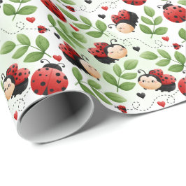 Niedliches Ladybug Geschenkpapier