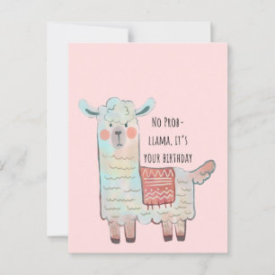 Niedliches Lama, Alpaka zeichnend Tier Postkarte