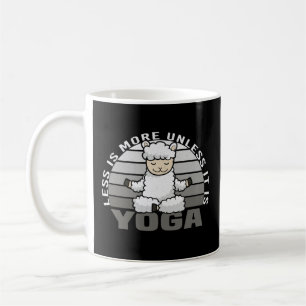 Niedliches Lama, der Yoga macht, lustige Yoga-Pose Kaffeetasse