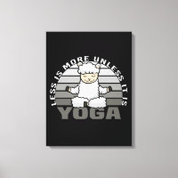 Niedliches Lama, der Yoga macht, lustige Yoga-Pose