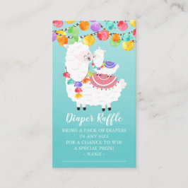 Niedliches Lama Mama Baby Duschkabine Windeln Raff Begleitkarte