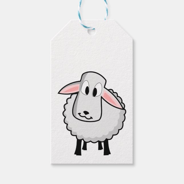Niedliches Lamm Geschenkanhänger (Vorderseite)