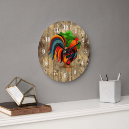 Niedliches Landhauftier Großuhr Große Wanduhr