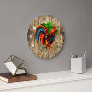 Niedliches Landhauftier Großuhr Große Wanduhr