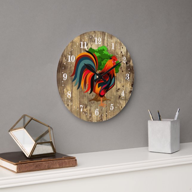 Niedliches Landhauftier Großuhr Große Wanduhr (Büro)