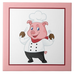 Niedliches Landschwein Fliese