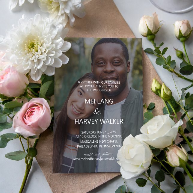 Niedliches Lässiges Foto Hochzeit Einladung (Von Creator hochgeladen)