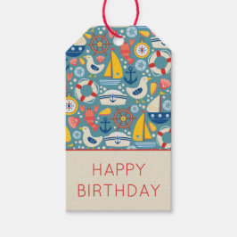 Niedliches Leben im Meeresmeer am Geburtstag Geschenkanhänger