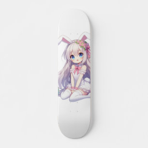 niedliches, lebendiges Ostern Skateboard