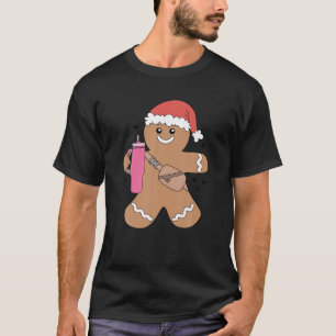 Niedliches Lebkuchen Keks Weihnachtskaffee Dri T-Shirt