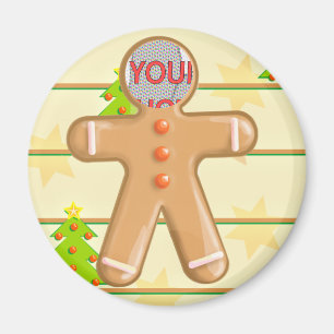 Niedliches Lebkuchen-Plätzchen-kundengerechtes Magnet