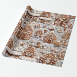 Niedliches Lebkuchen Weihnachten Geschenkpapier