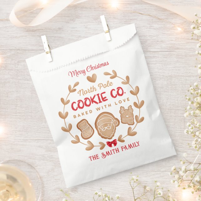 Niedliches Lebkuchen Weihnachten Geschenktütchen (Ausgeschnitten)