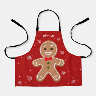 Niedliches Lebkuchen Weihnachtskostüm für Kinder Schürze