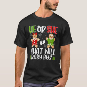 Niedliches Lebkuchengebäck Weihnachten Geschlecht  T-Shirt