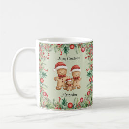 Niedliches Lebkuchengebäck Weihnachten Kaffeetasse