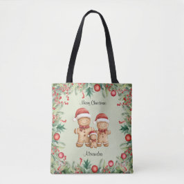 Niedliches Lebkuchengebäck Weihnachten Tasche