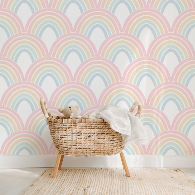 Niedliches Leichtpastel-Regenbogen-Scallop Tapete (Von Creator hochgeladen)
