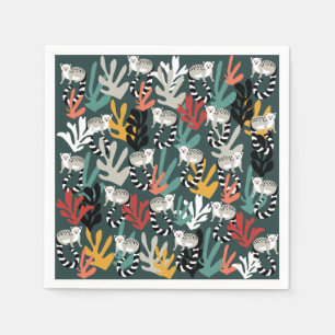 Niedliches Lemur-Papier Napkins Serviette