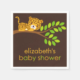 Niedliches Leopard Baby Duschpapier Napkins Serviette