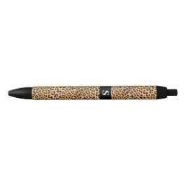 Niedliches Leopard-Monogramm Kugelschreiber