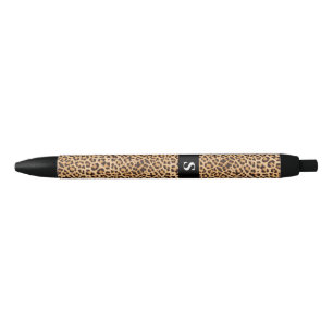 Niedliches Leopard-Monogramm  Kugelschreiber