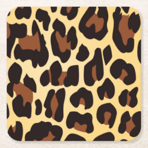 Niedliches Leopard Print Untersetzer Set