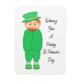 Niedliches Leprechaun-Magnet Magnet