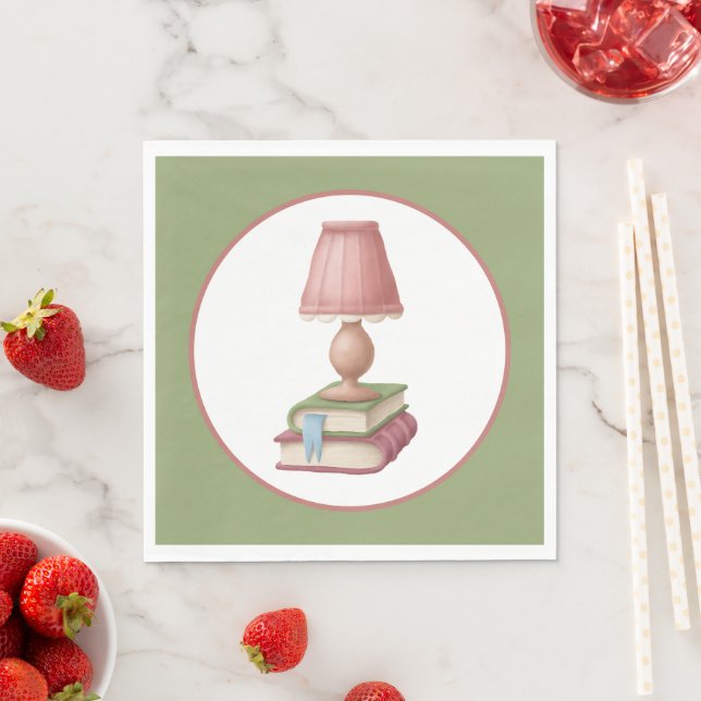 niedliches Lesebuch Club Party Paper Plate Serviette (Beispiel)