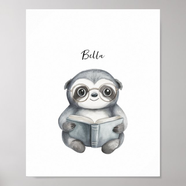 Niedliches Lesepopster Poster (Vorne)