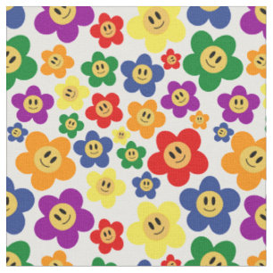 Niedliches LGBT-Regenbogen-Blume Stoff