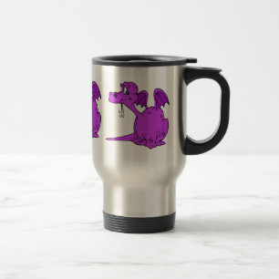 Niedliches lila Drache-Baby Reisebecher