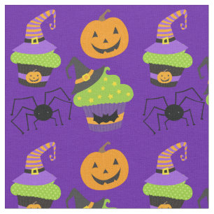Niedliches Lila Halloween Stoff