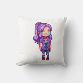 Niedliches lila Mädchen Kissen