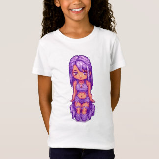 Niedliches lila Mädchen T-Shirt