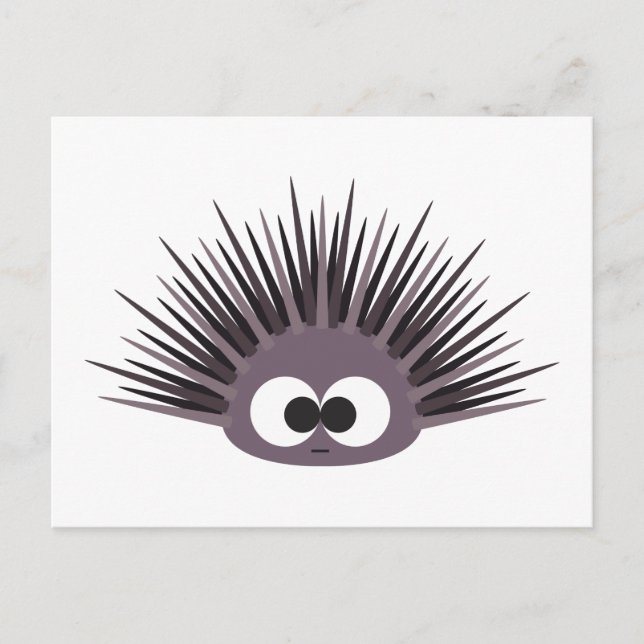 Niedliches Lila Meer Urchin Postkarte (Vorderseite)