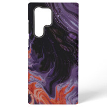 Niedliches Lila Muster Samsung Case kompatibel