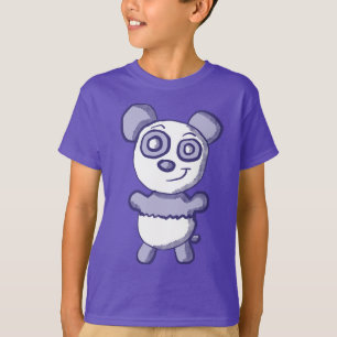 Niedliches lila Panda-Shirt T-Shirt