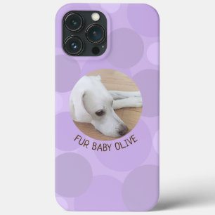 Niedliches Lila Polka Dot Gepunktet Circles Design Case-Mate iPhone Hülle