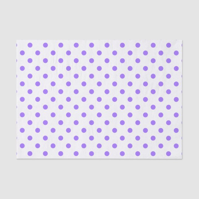 Niedliches Lila und weißes Punkt - Gewebepapier Seidenpapier (Vorderseite)