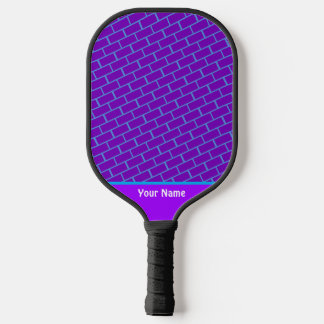 Niedliches Lila Ziegelmuster Pro Pickleball Paddel Pickleball Schläger