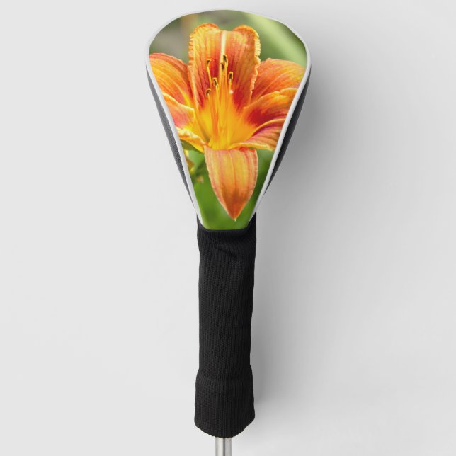 Niedliches Lily Blume Foto Golf Headcover (Vorderseite)