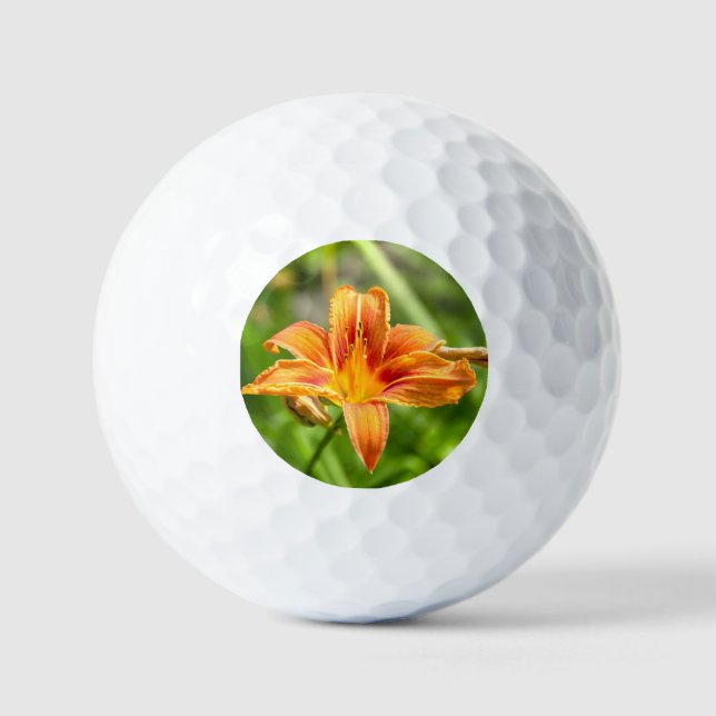 Niedliches Lily Blume Foto Golfball (Vorderseite)
