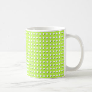 Niedliches Lime Green Geometric Pattern - Little D Kaffeetasse