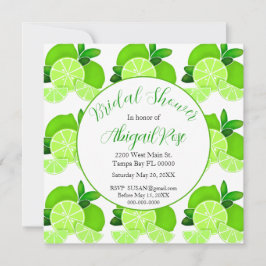 Niedliches Limones ZitrusBrautparty Einladung