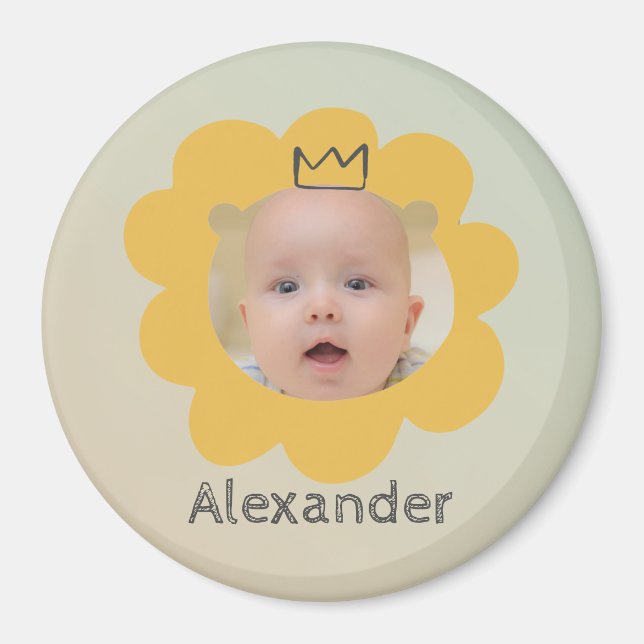 Niedliches Lion Baby Picture Magnet (Vorne)