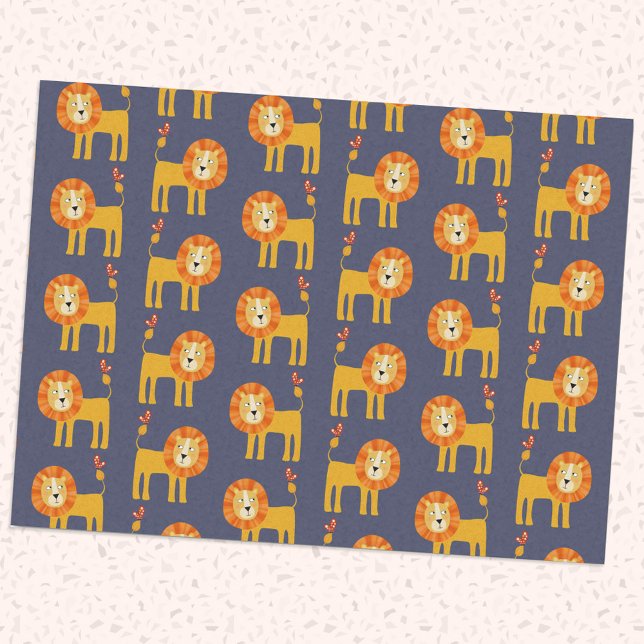 Niedliches Lion Tissue Paper Seidenpapier (Von Creator hochgeladen)