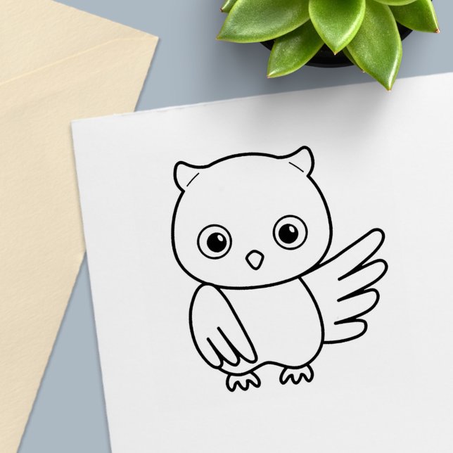 Niedliches Little Owl Permastempel (Von Creator hochgeladen)