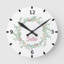 Niedliches Logo Beste Schwester je Farbe Blüte