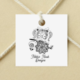 Niedliches Logo für Crochet Crafter Gummistempel